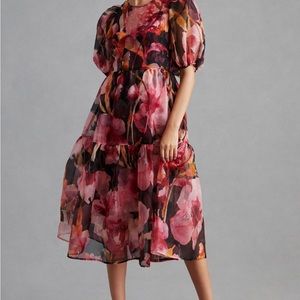 Anthropologie Organza Midi Dress